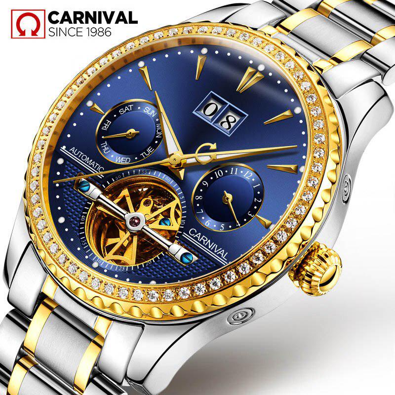 100% Authentic Carnival Luxurious Watch For Men-8731G